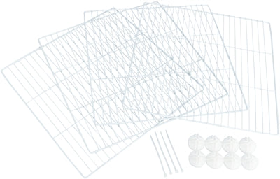 Trixie 4 Erweiterungsplatten Für 62460 Metall Weiss